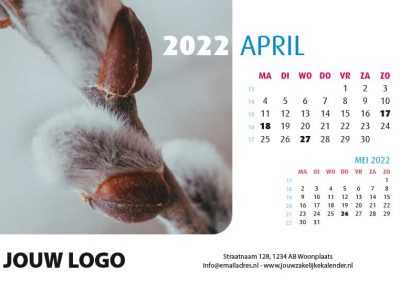 A5 Bureaukalender Natuur 2022