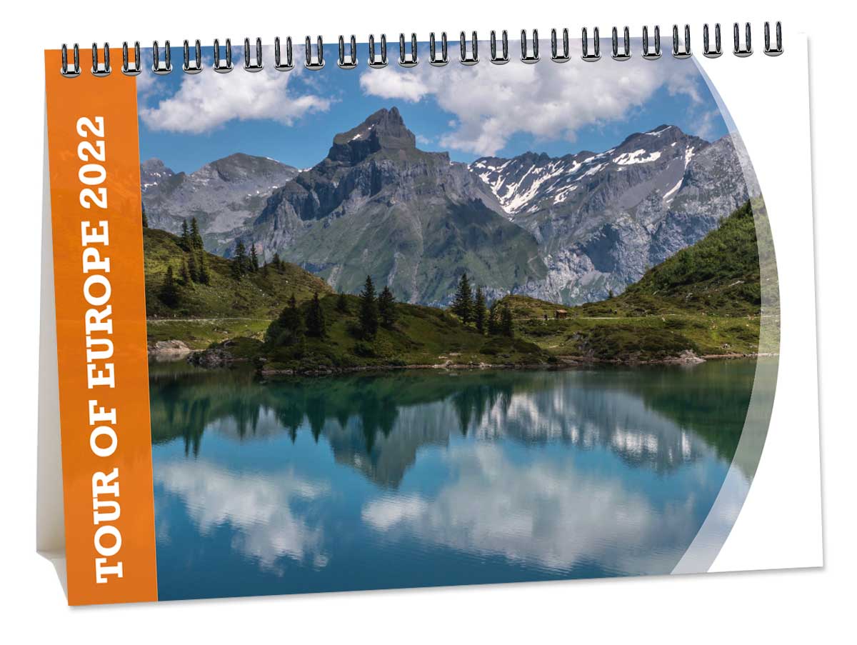 A6 Bureaukalender Tour of Europe 2022 A6 Bureaukalender Tour of Europe 2022