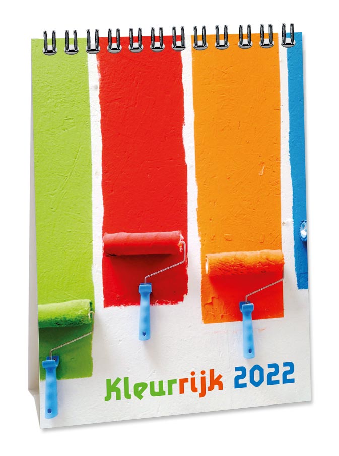 A6 Bureaukalender Kleurrijk 2022 A6 Bureaukalender Kleurrijk 2022