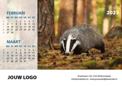 A6 Bureaukalender Beestenboel 2023