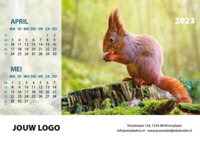 A6 Bureaukalender Beestenboel 2023