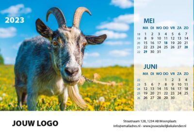 A6 Bureaukalender Beestenboel 2023