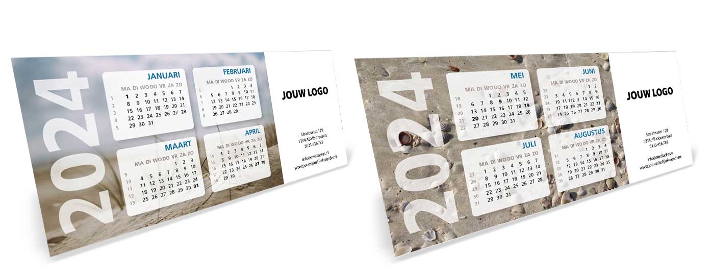 Driehoek bureaukalender 2024