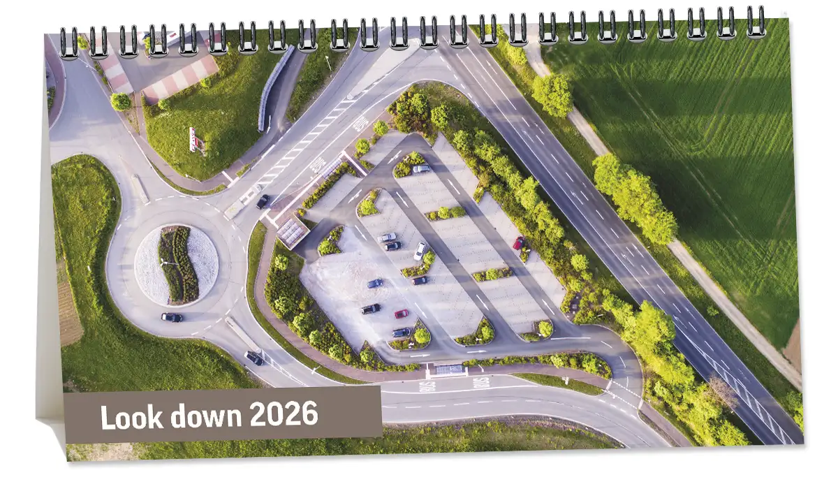 A5 Bureaukalender Look Down 2026 A5 Bureaukalender Look Down 2026