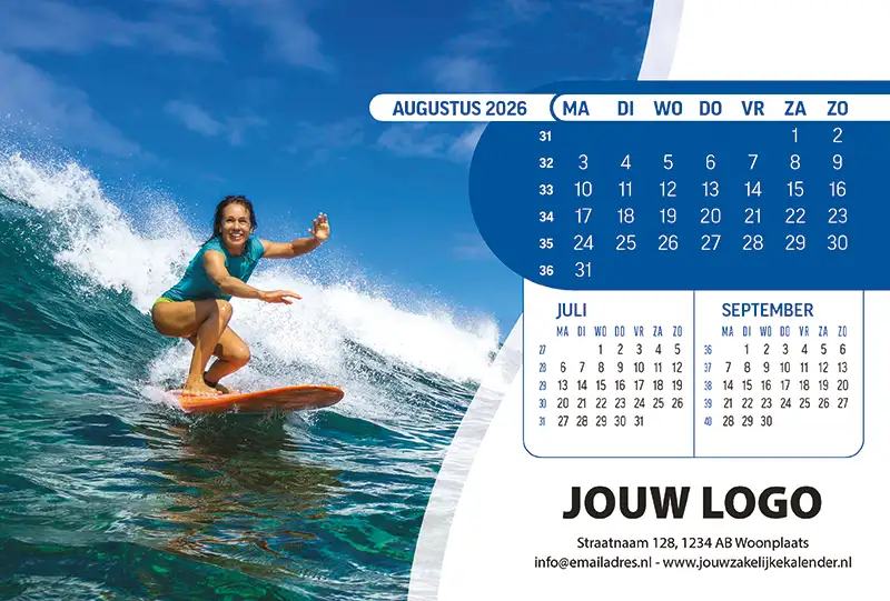 A5 Bureaukalender Extreme Sports 2026