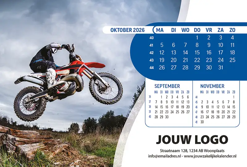 A5 Bureaukalender Extreme Sports 2026