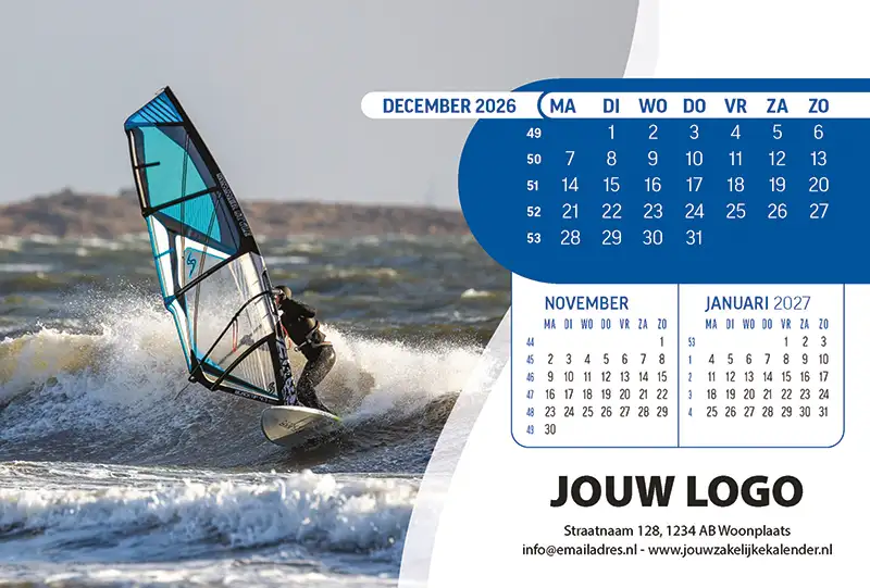 A5 Bureaukalender Extreme Sports 2026