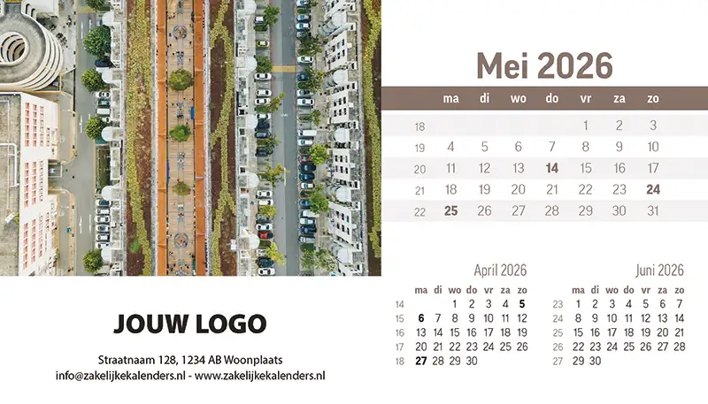 A5 Bureaukalender Look Down 2026