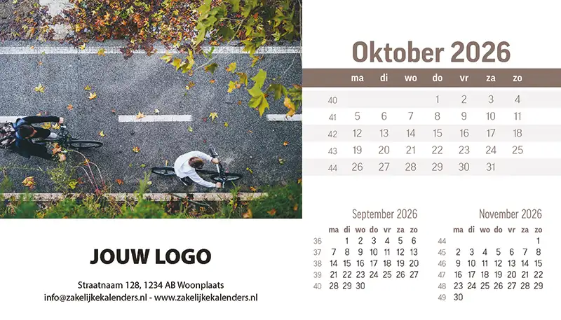 A5 Bureaukalender Look Down 2026
