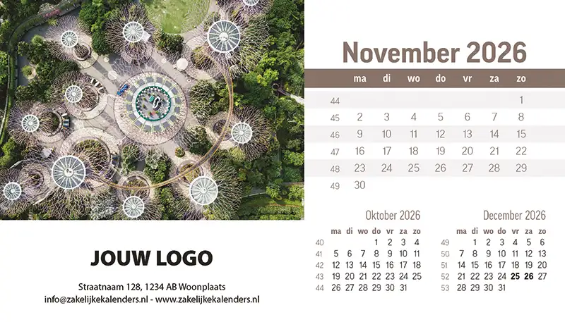 A5 Bureaukalender Look Down 2026