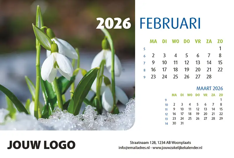 A5 Bureaukalender Natuur 2026