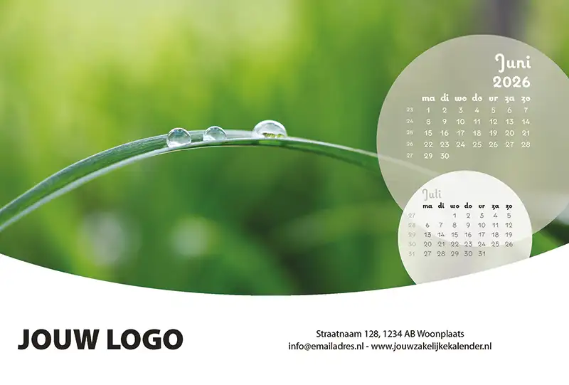 A5 Bureaukalender Pure 2026