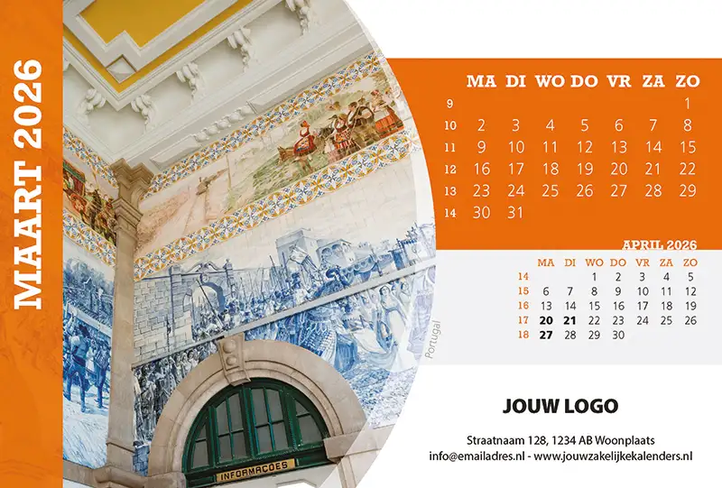 A5 Bureaukalender TourOfEurope 2026