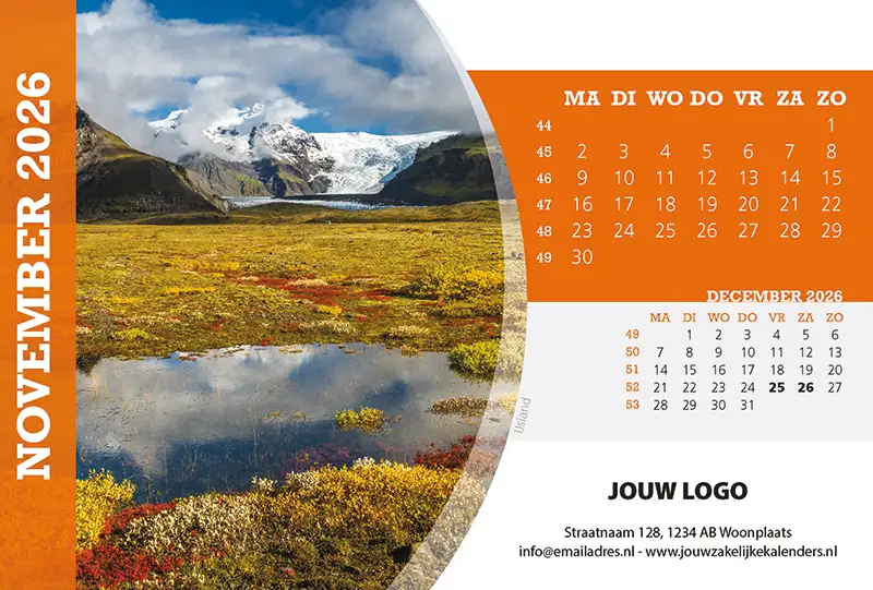 A5 Bureaukalender TourOfEurope 2026