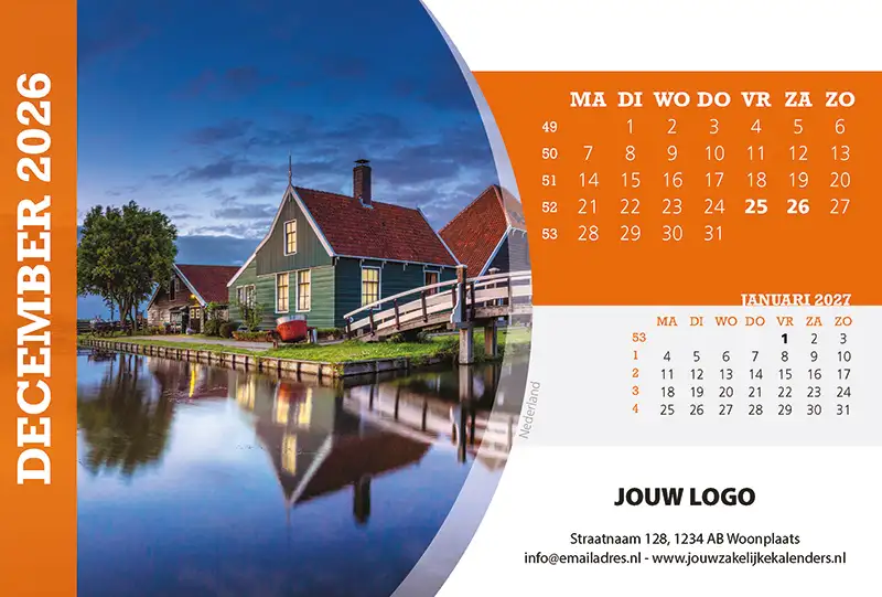 A5 Bureaukalender TourOfEurope 2026
